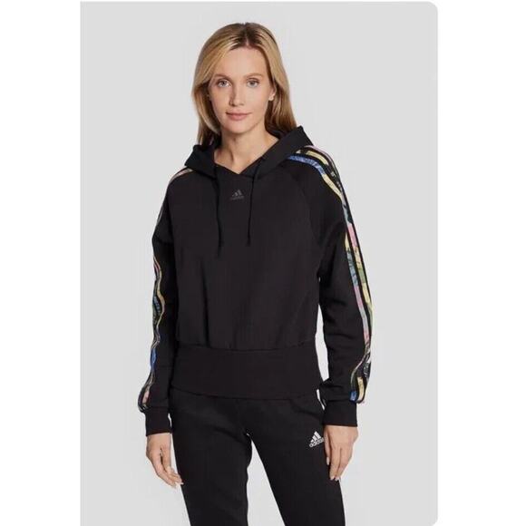 Nwt Multi Colored Adidas Hoodie Holographic Recycled Plastic 2xl spring classic - Picture 1 of 3